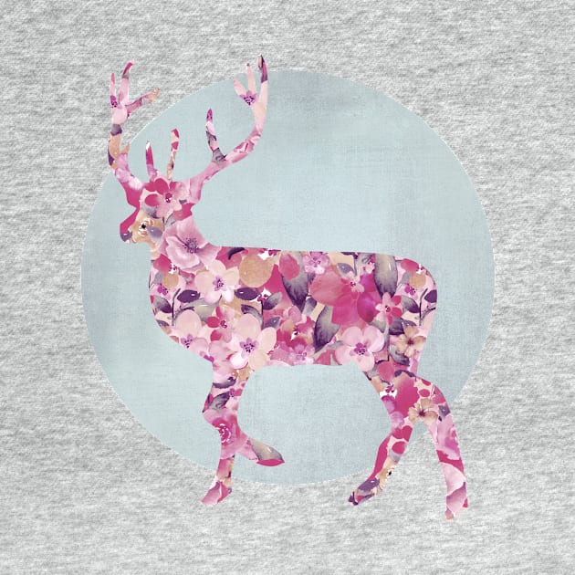 Floral Deer by LebensART